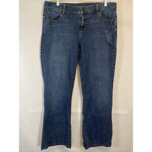 Talbots Jeans Women’s 14P Signature Boot Cut Classic 5 Pocket Blue Denim